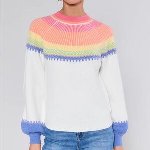 Avara Kate Fairisle Women's Sweater NWT Large